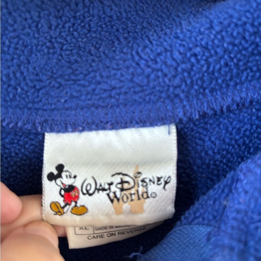 Disney Vintage 2000 Blue Fleece Pullover - Picture 5 of 7